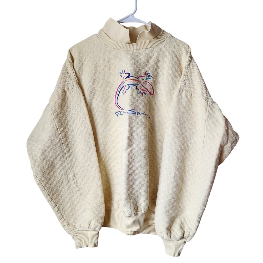 Wek The World Palm Springs Sweater Womens Size 2 Yellow Textured Made In USA